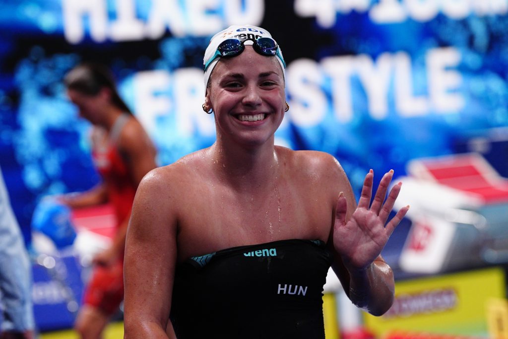 PARIS, FRANCE - August 14, 2026: JACKL Vivien (HUN) competes in the Women's 1500m Freestyle Final event during the European Aquatics Championships Paris 2026 at the Olympic Aquatic Centre on August 14, 2026 in Paris, France. (Photo by Istvan Derencsenyi/European Aquatics)